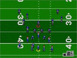 In game image of Unnecessary Roughness '95 on the Sega Nomad.