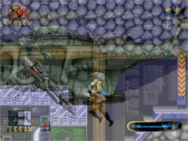 In game image of Wolverine: Adamantium Rage on the Sega Nomad.