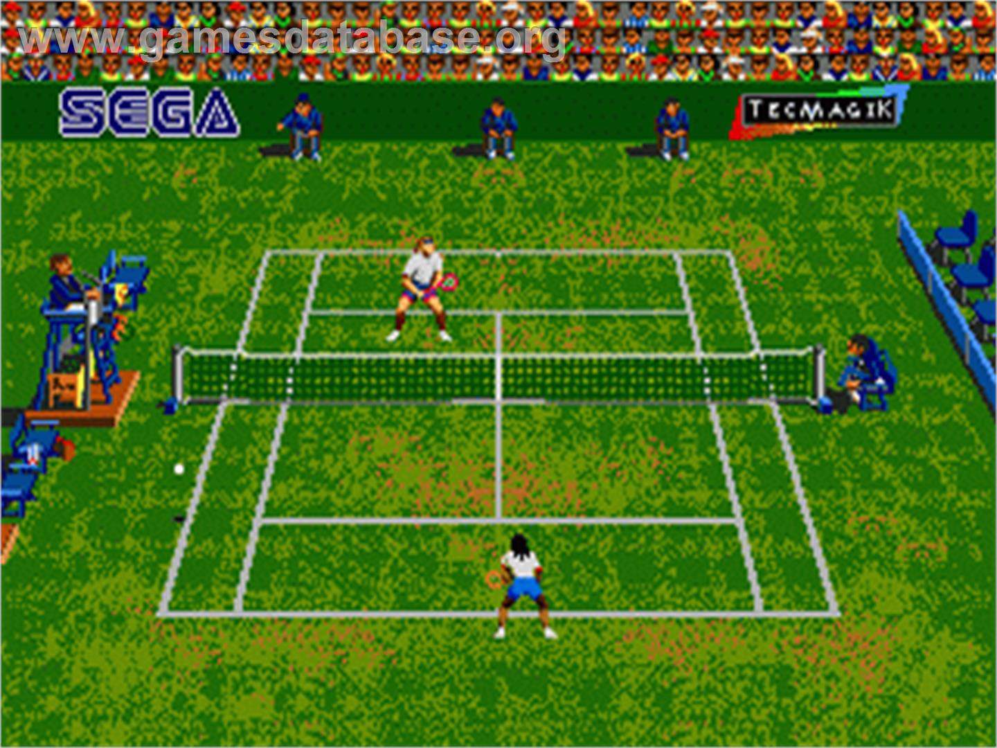 Andre Agassi Tennis - Sega Nomad - Artwork - In Game