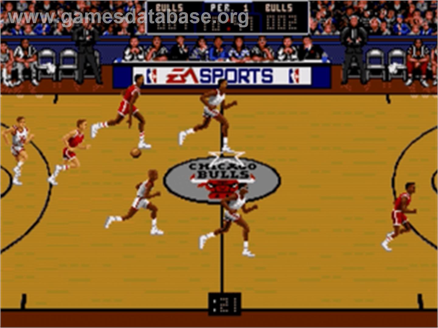 Bulls vs. Blazers and the NBA Playoffs - Sega Nomad - Artwork - In Game