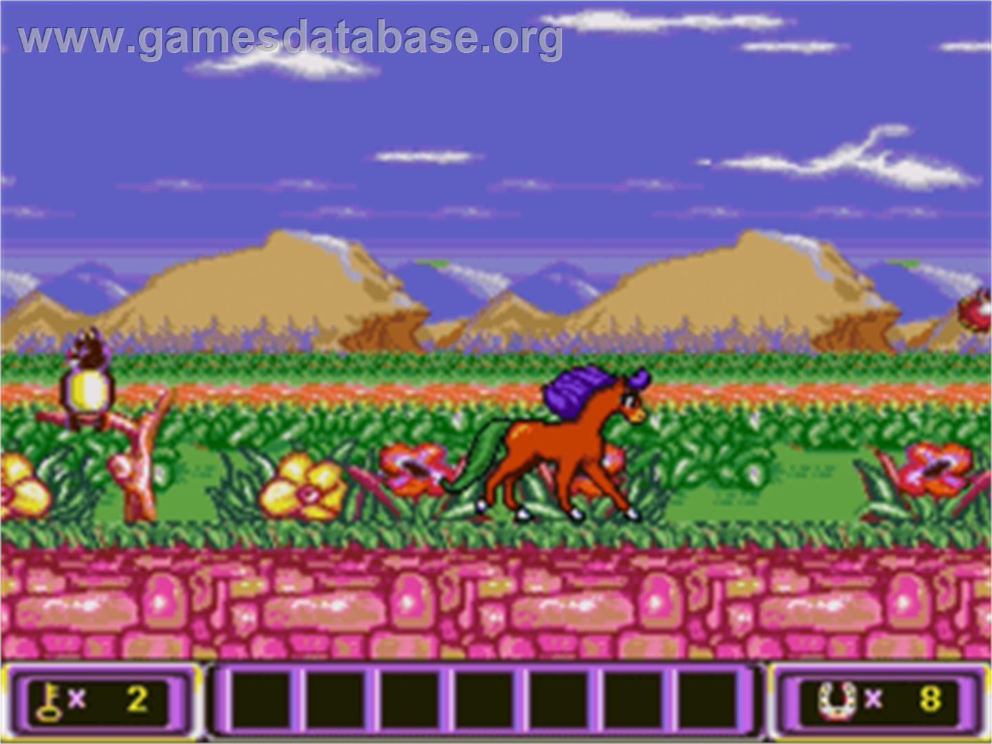 Crystal's Pony Tale - Sega Nomad - Artwork - In Game