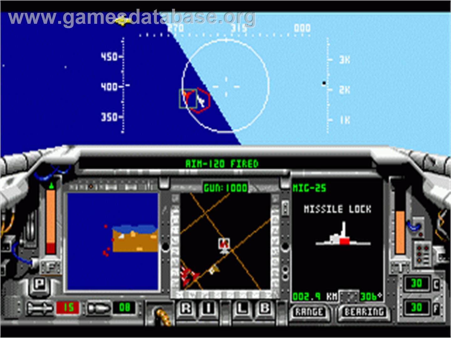 F-15 Strike Eagle II - Sega Nomad - Artwork - In Game