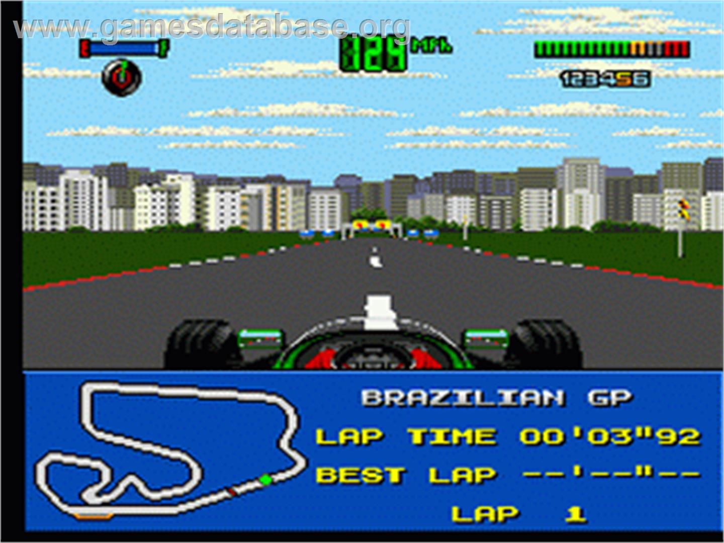 F1 World Championship Edition - Sega Nomad - Artwork - In Game