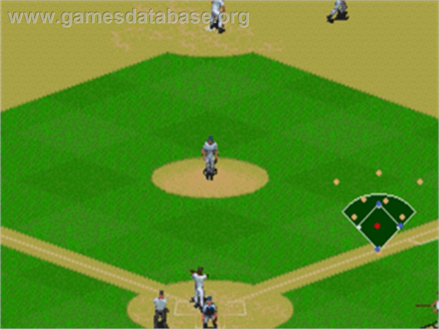 Frank Thomas Big Hurt Baseball - Sega Nomad - Artwork - In Game