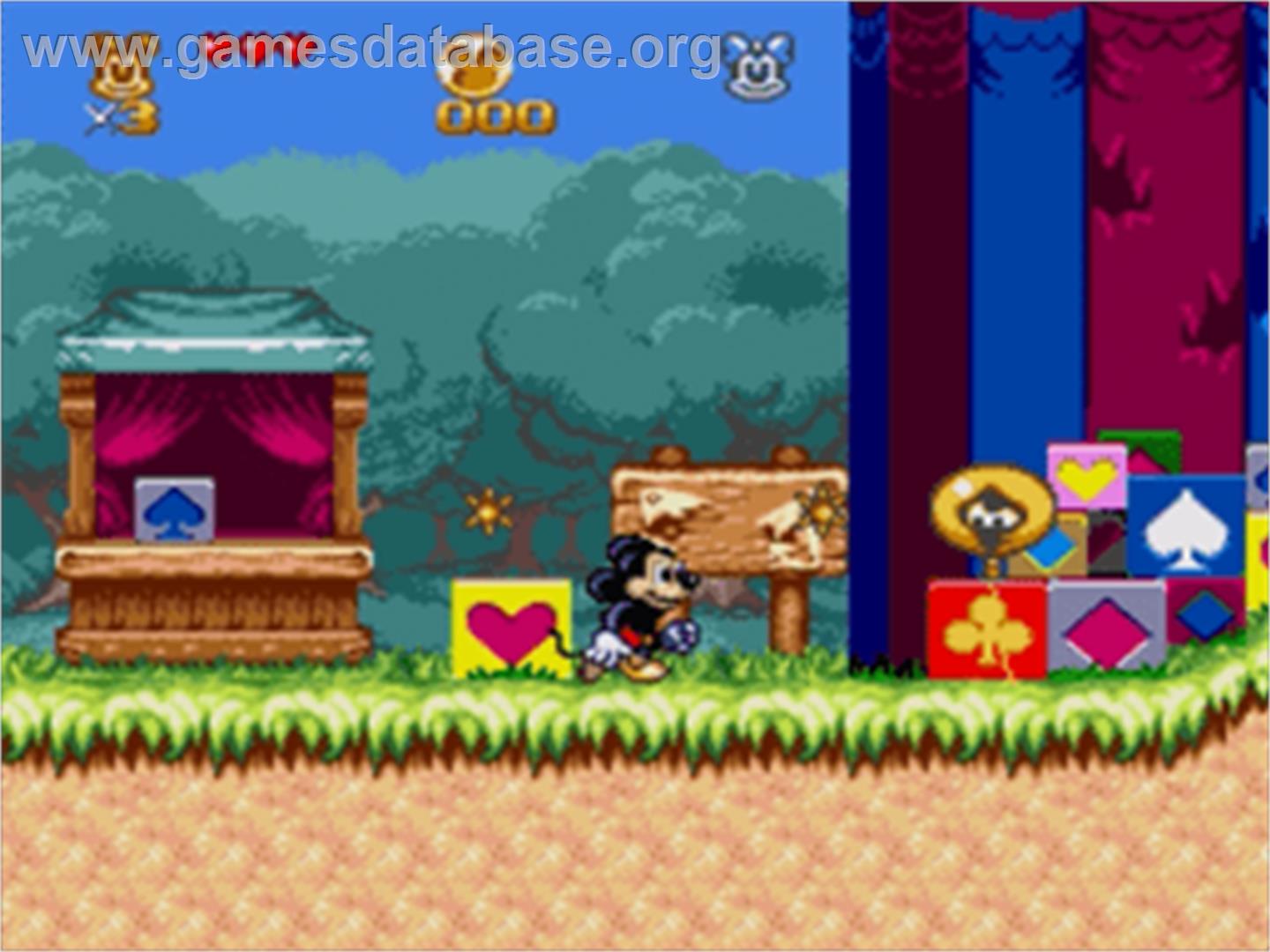 Great Circus Mystery, The - starring Mickey and Minnie Mouse - Sega Nomad - Artwork - In Game