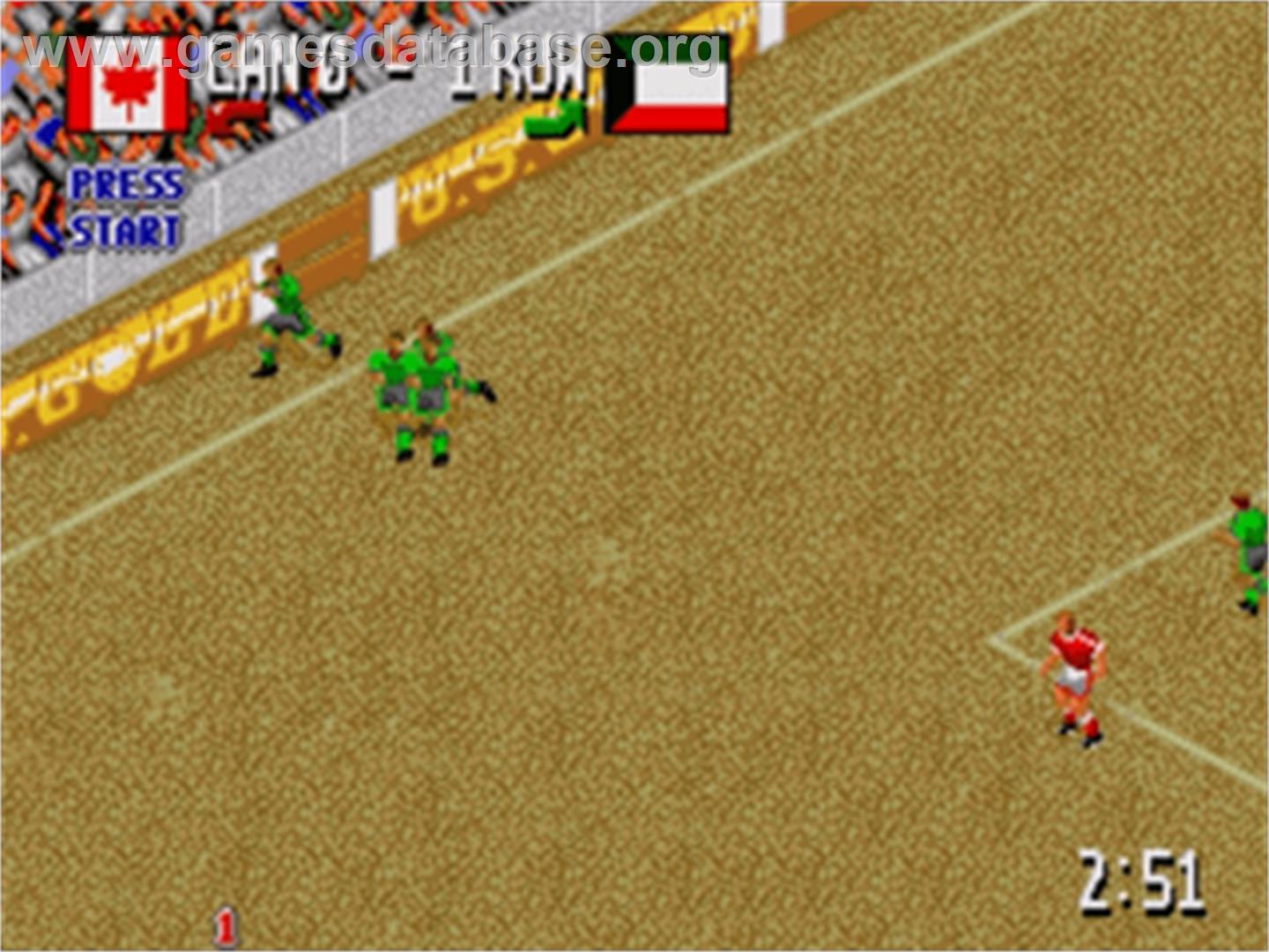 Head-On Soccer - Sega Nomad - Artwork - In Game