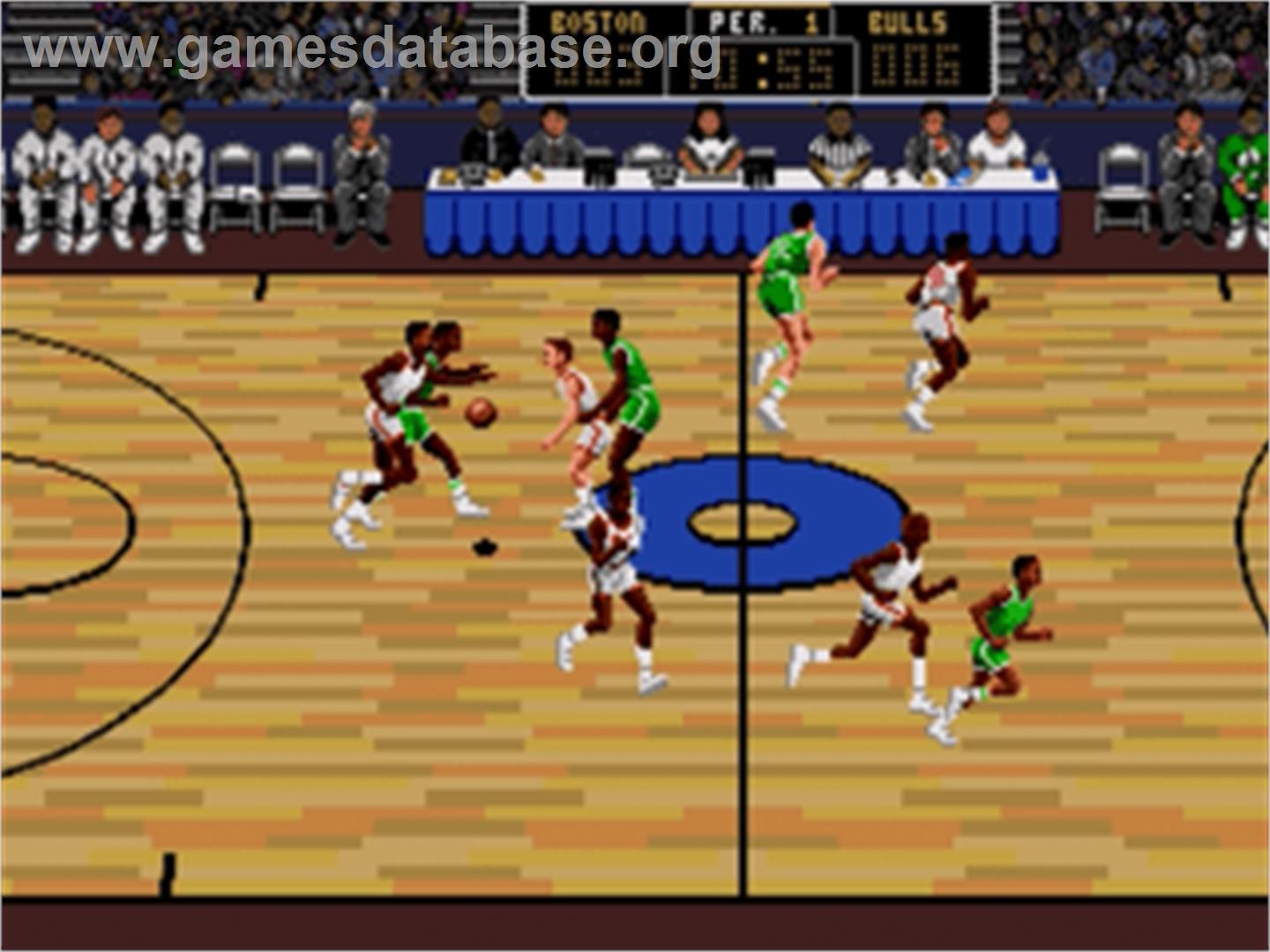 Lakers vs. Celtics and the NBA Playoffs - Sega Nomad - Artwork - In Game