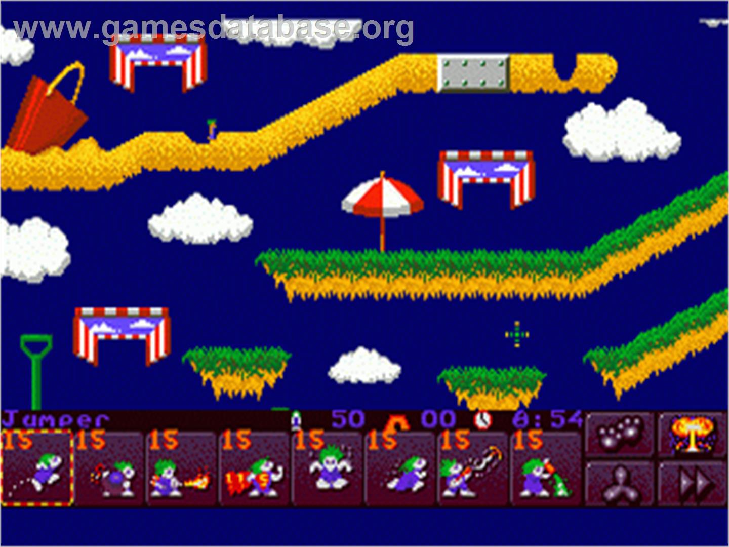 Lemmings 2: The Tribes - Sega Nomad - Artwork - In Game