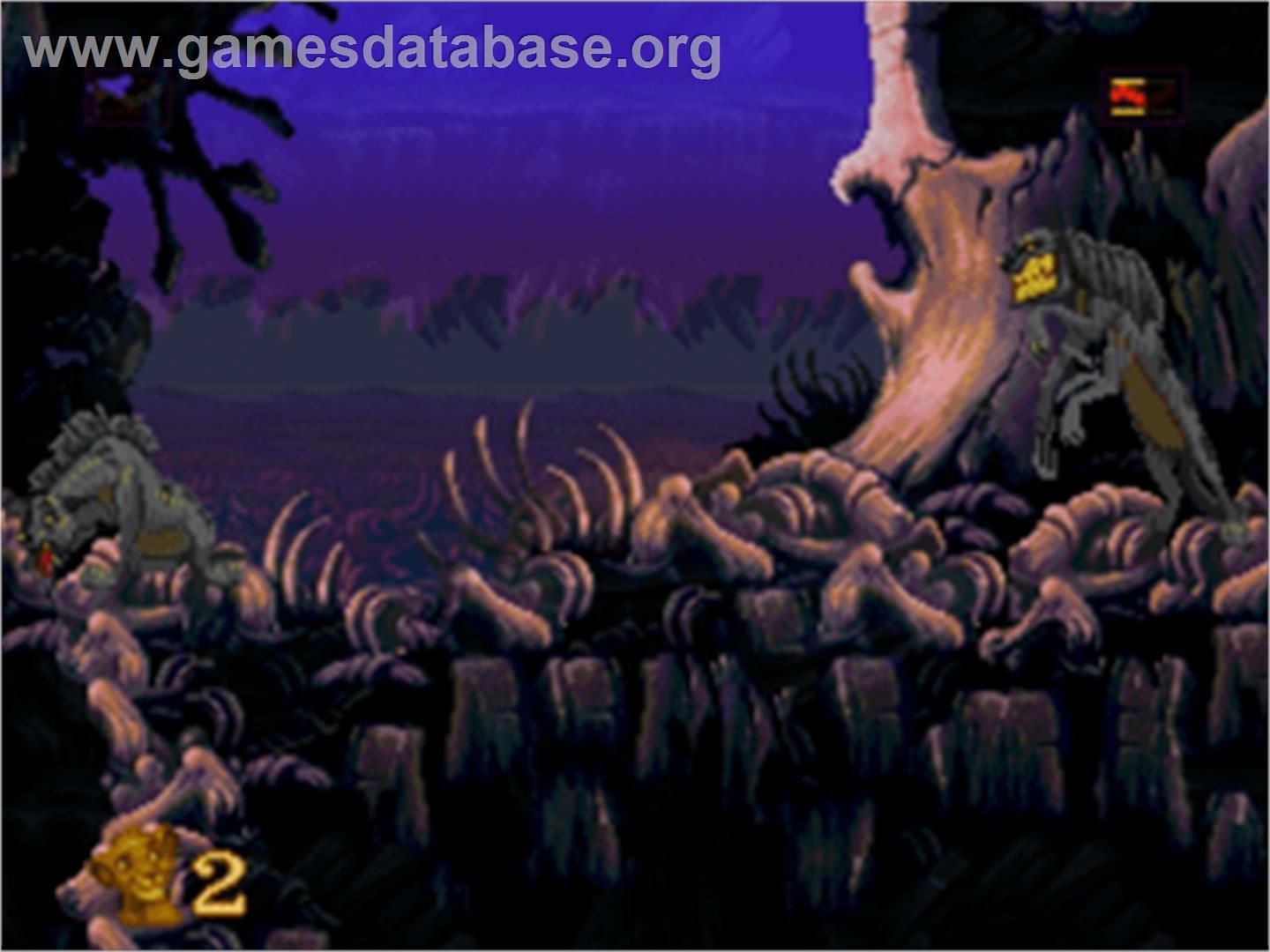 Lion King, The - Sega Nomad - Artwork - In Game