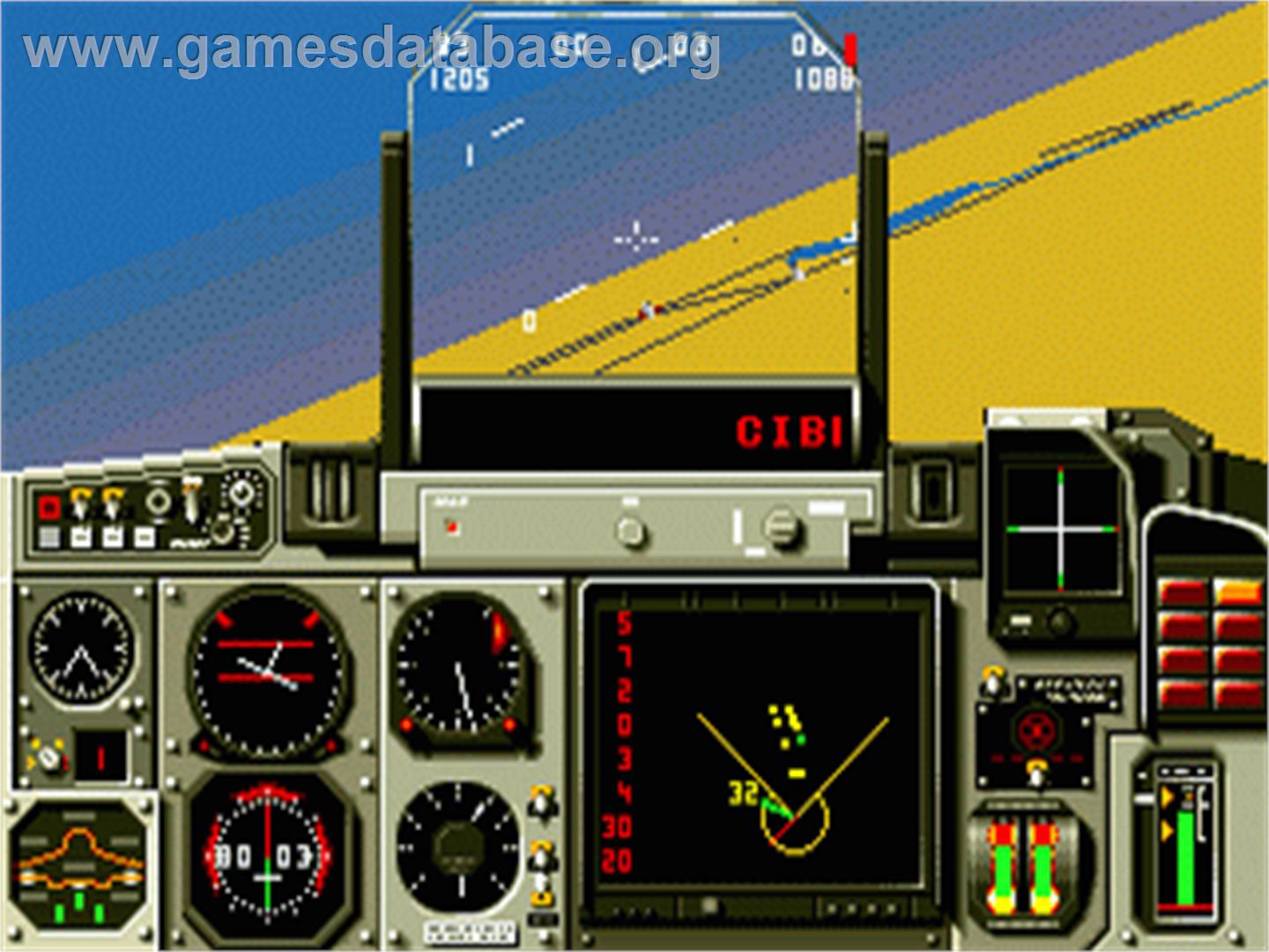 Mig-29 Fighter Pilot - Sega Nomad - Artwork - In Game