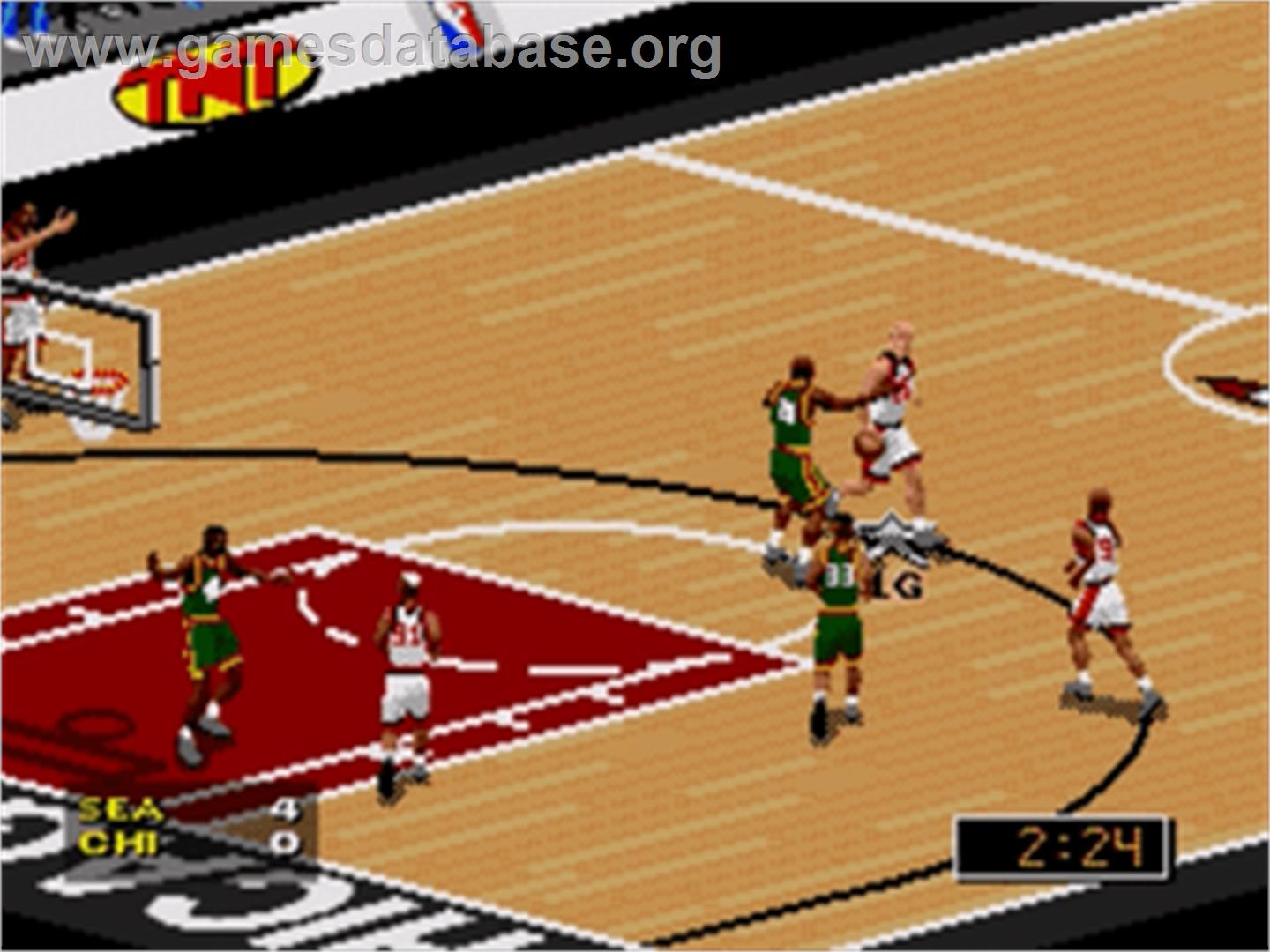 NBA Live '97 - Sega Nomad - Artwork - In Game