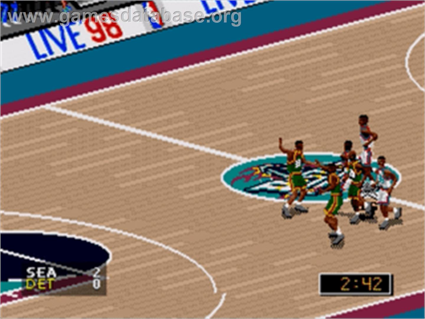 NBA Live '98 - Sega Nomad - Artwork - In Game