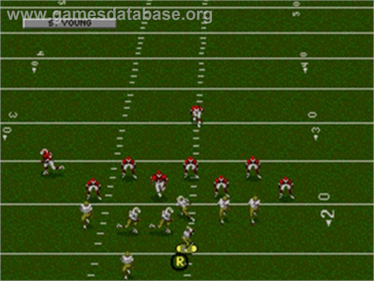 NFL Football '94 Starring Joe Montana - Sega Nomad - Artwork - In Game