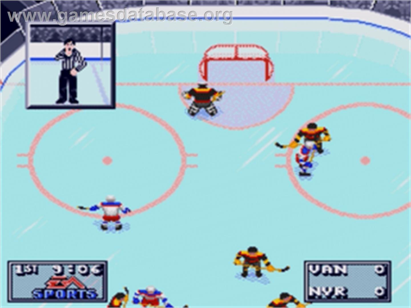 NHL '95 - Sega Nomad - Artwork - In Game