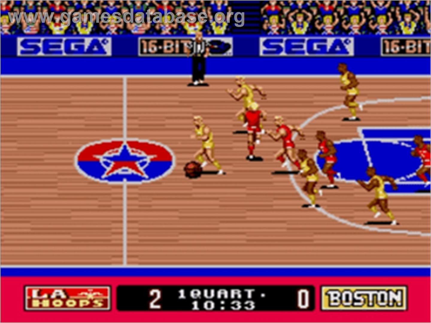 Pat Riley Basketball - Sega Nomad - Artwork - In Game