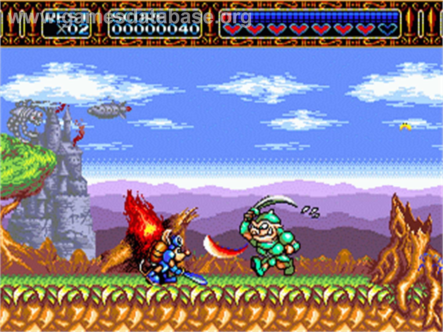 Rocket Knight Adventures - Sega Nomad - Artwork - In Game