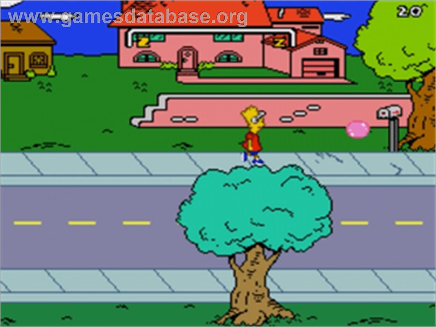 Simpsons, The: Bart's Nightmare - Sega Nomad - Artwork - In Game