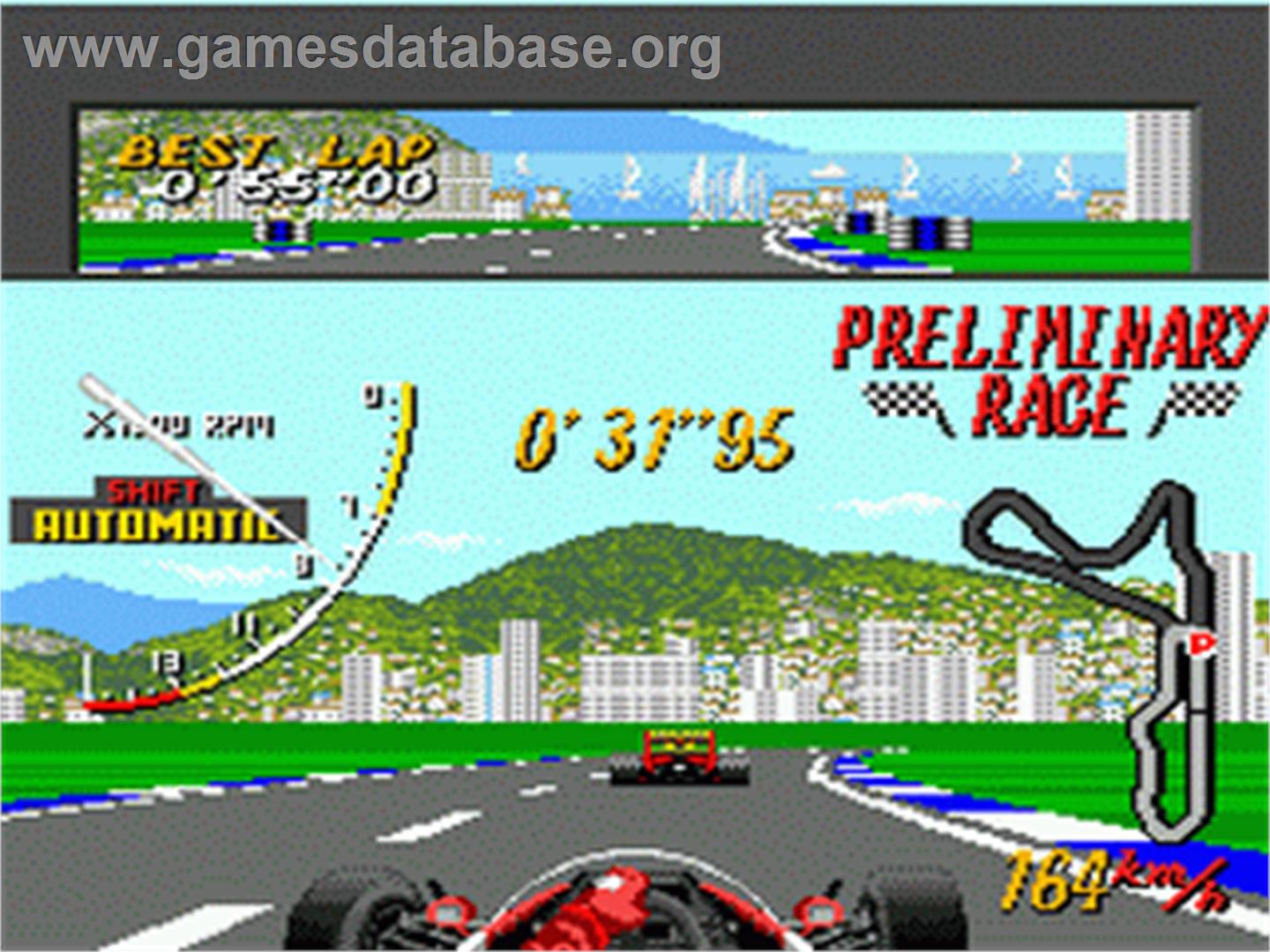 Super Monaco GP - Sega Nomad - Artwork - In Game