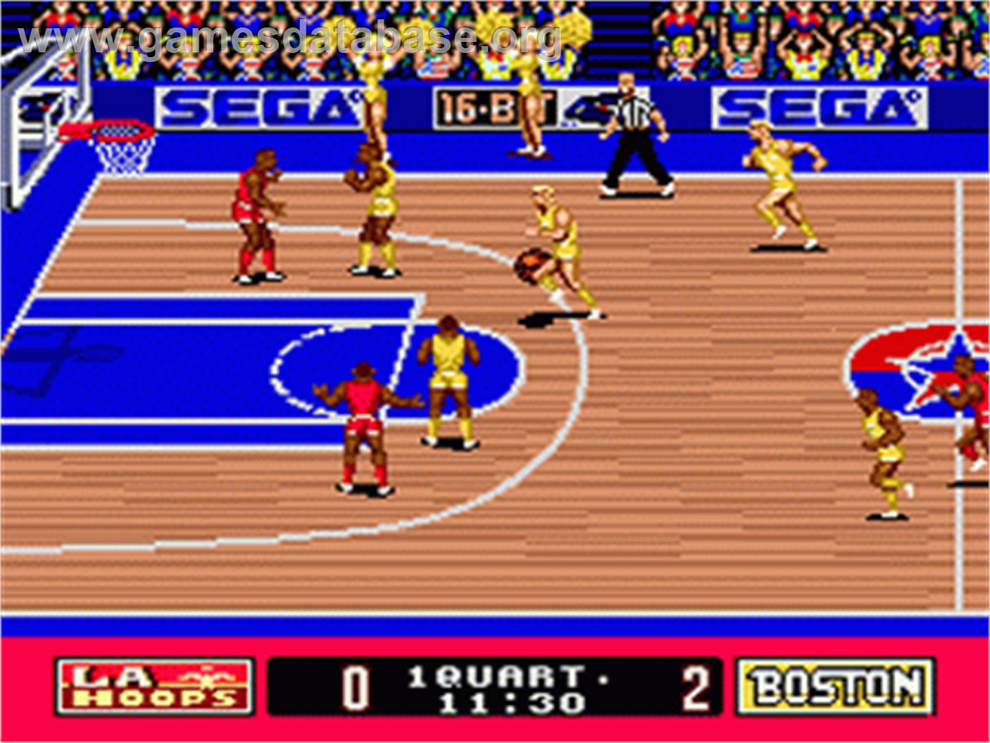 Super Real Basketball - Sega Nomad - Artwork - In Game