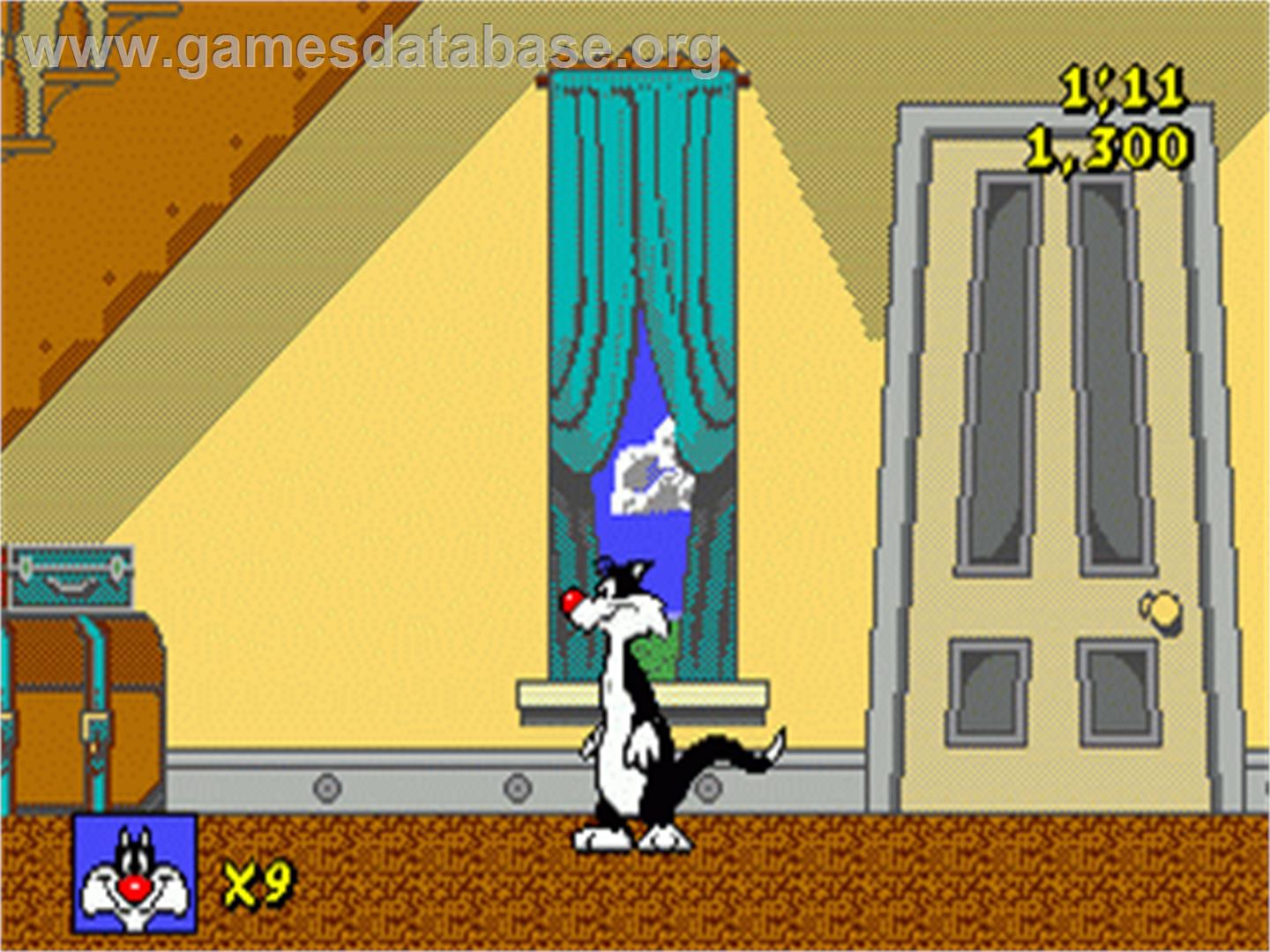 Sylvester and Tweety in Cagey Capers - Sega Nomad - Artwork - In Game