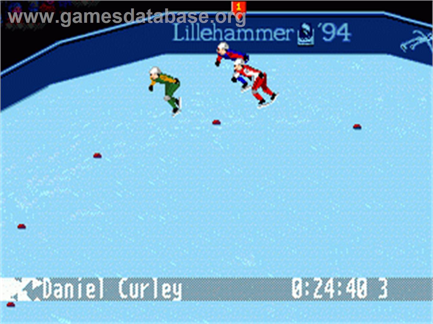 Winter Olympics: Lillehammer '94 - Sega Nomad - Artwork - In Game