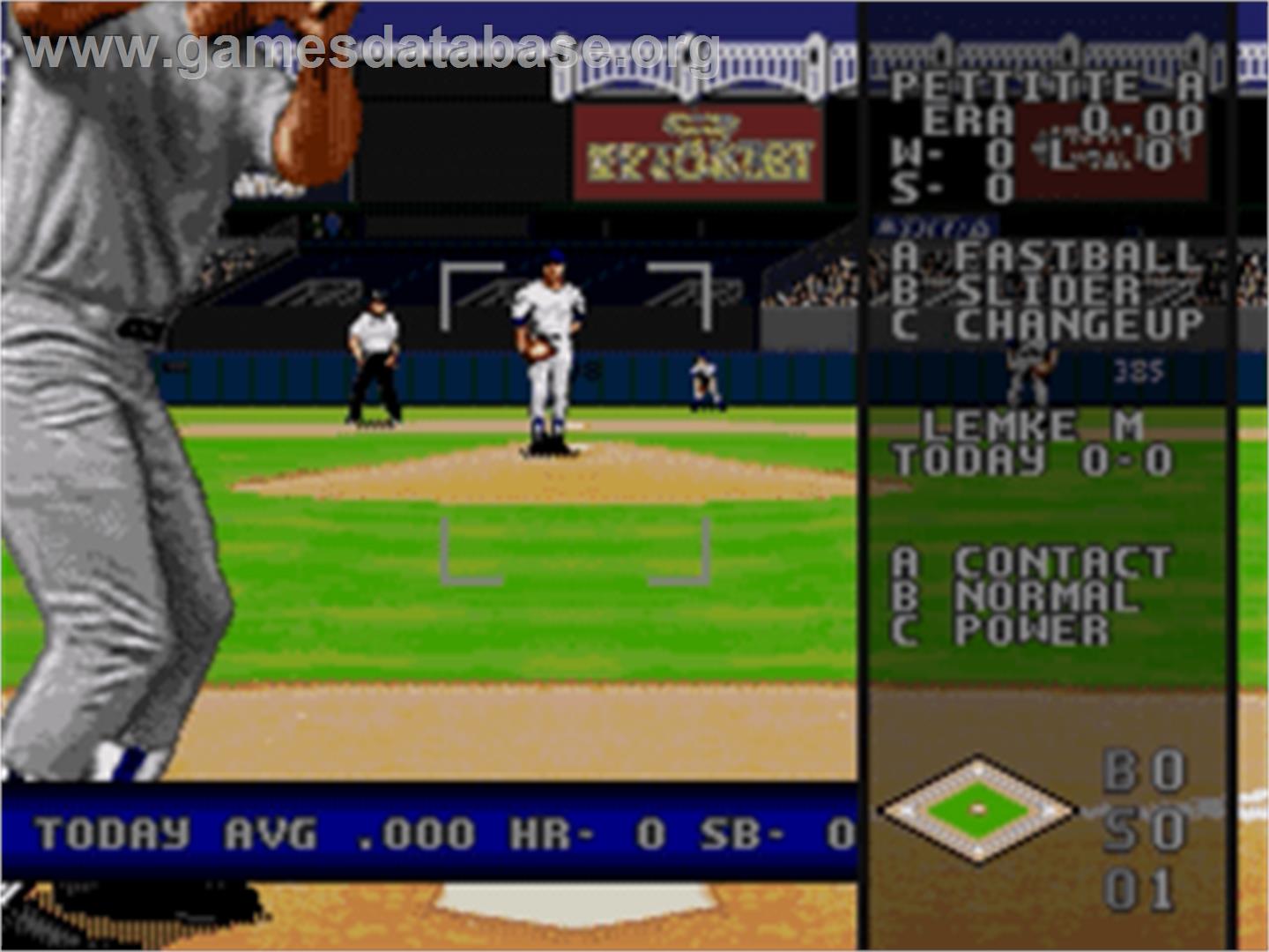 World Series Baseball '98 - Sega Nomad - Artwork - In Game