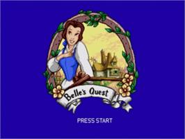 Title screen of Beauty and the Beast: Belle's Quest on the Sega Nomad.