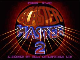 Title screen of Blaster Master 2 on the Sega Nomad.
