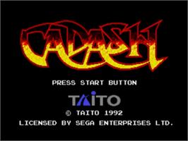 Title screen of Cadash on the Sega Nomad.