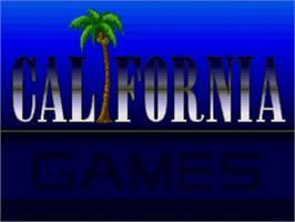 Title screen of California Games on the Sega Nomad.
