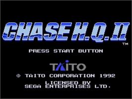 Title screen of Chase H.Q. 2 on the Sega Nomad.