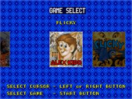 Title screen of Classic Collection on the Sega Nomad.