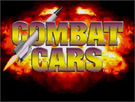 Title screen of Combat Cars on the Sega Nomad.