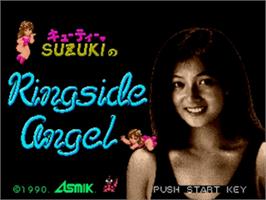 Title screen of Cutie Suzuki no Ringside Angel on the Sega Nomad.