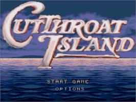 Title screen of Cutthroat Island on the Sega Nomad.