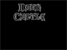 Title screen of Dark Castle on the Sega Nomad.