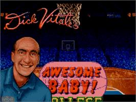 Title screen of Dick Vitale's 