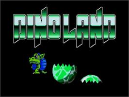 Title screen of Dino Land on the Sega Nomad.