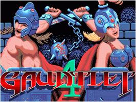 Title screen of Gauntlet IV on the Sega Nomad.