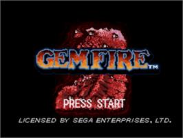Title screen of Gemfire on the Sega Nomad.