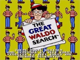 Title screen of Great Waldo Search, The on the Sega Nomad.