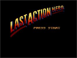 Title screen of Last Action Hero on the Sega Nomad.