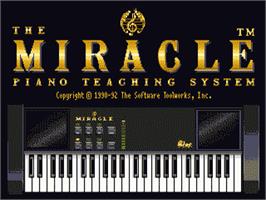 Title screen of Miracle Piano Teaching System on the Sega Nomad.