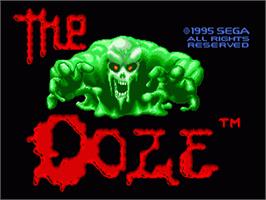 Title screen of Ooze, The on the Sega Nomad.