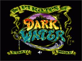 Title screen of Pirates of Dark Water, The on the Sega Nomad.