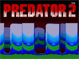 Title screen of Predator 2 on the Sega Nomad.