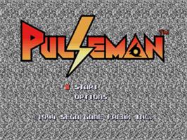 Title screen of Pulseman on the Sega Nomad.