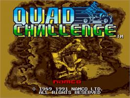 Title screen of Quad Challenge on the Sega Nomad.
