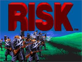 Title screen of Risk on the Sega Nomad.