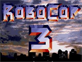 Title screen of Robocop 3 on the Sega Nomad.